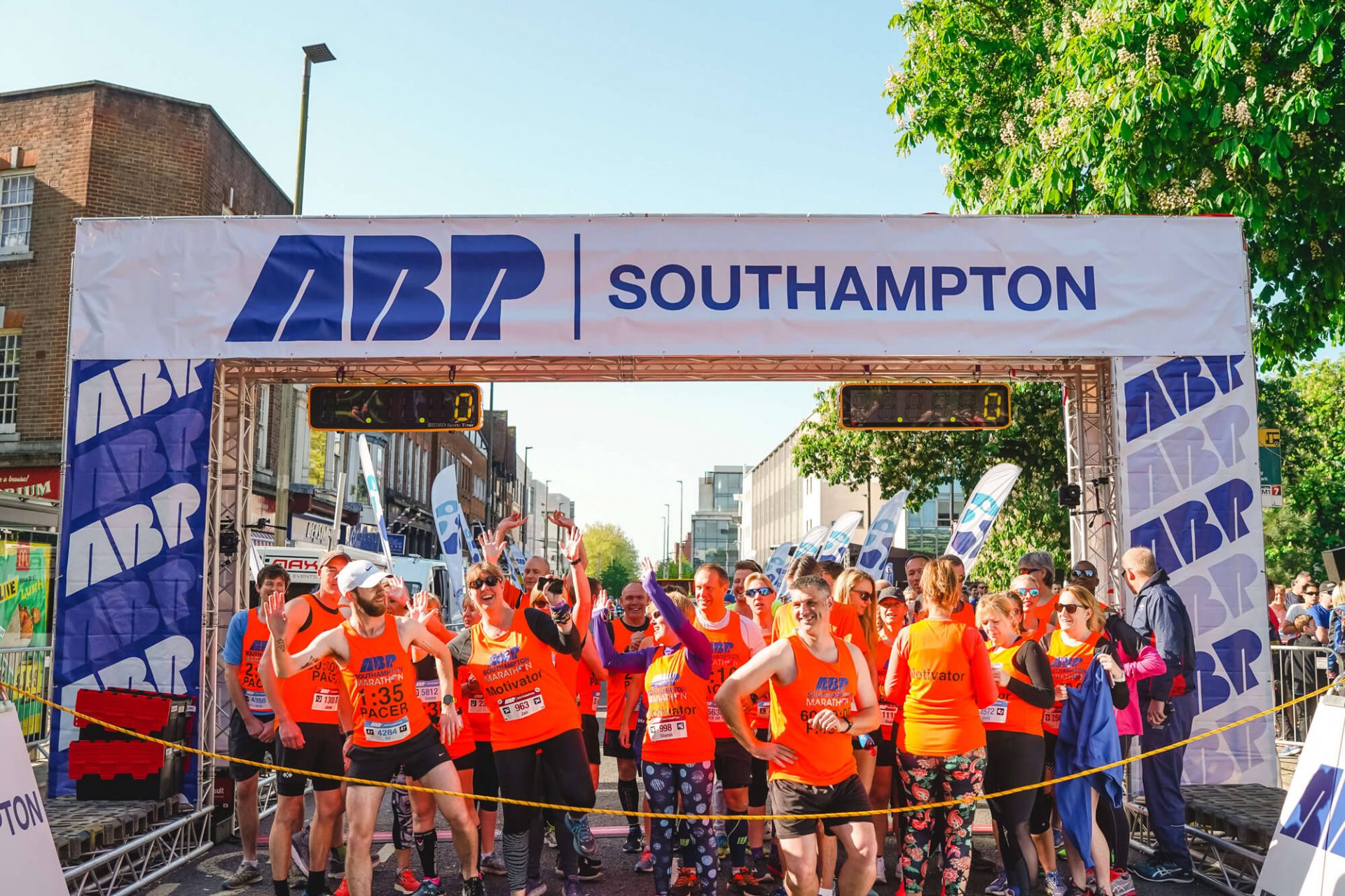 Runners at ABP Southampton Marathon